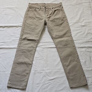 Levi's Men's Beige Straight Jeans